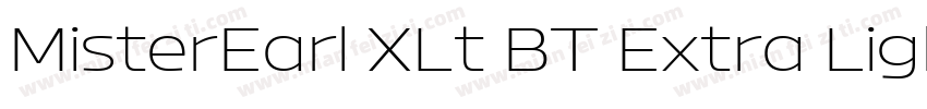 MisterEarl XLt BT Extra Light字体转换